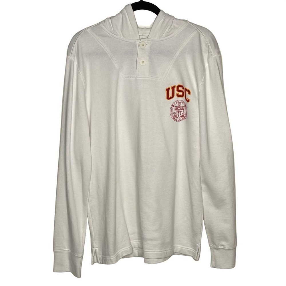 NWT Camp David Men's University of Southern California Trojans Hoodie White L - Picture 1 of 6